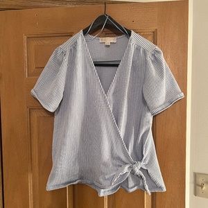 Michael Kors Faux Wrap Blouse